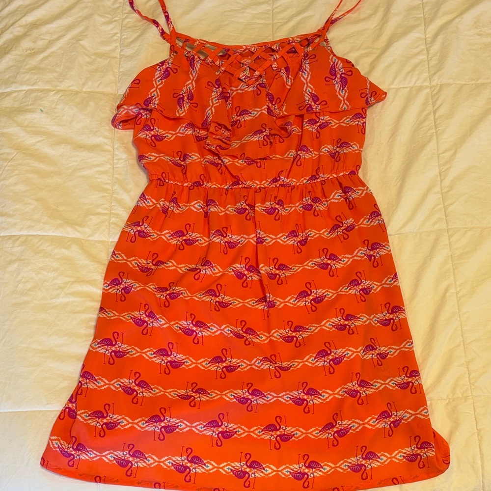 Red Camel Orange and Purple Dress